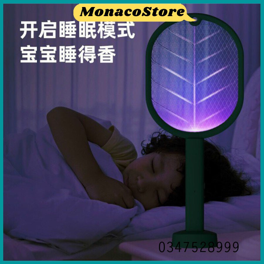 Vợt Muỗi Kiêm Đèn Bắt Muỗi Đa Năng Tích Điện 2 Trong 1 XC -MonacoStore