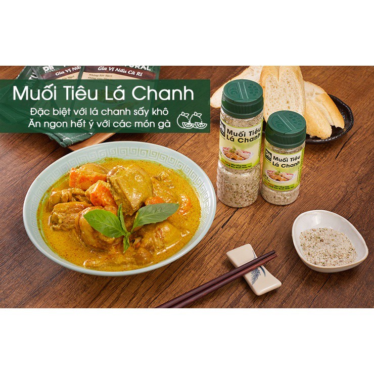 Muối tiêu lá chanh Dh Foods 55g chấm hoa quả gà vịt luộc