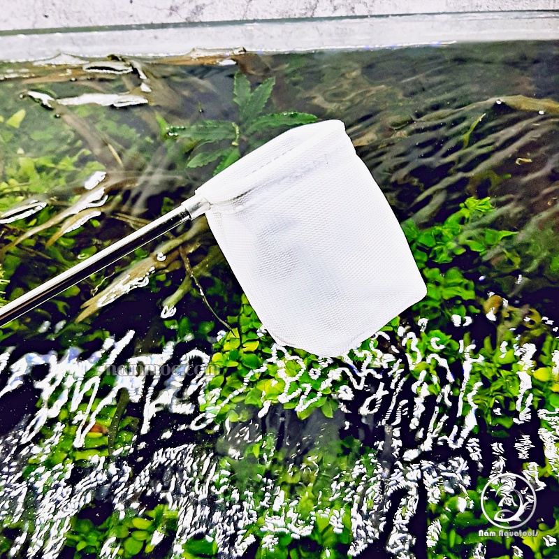 Vợt Tép 3D inox - Vợt Tép Xếp Khúc Nhỏ Gọn | Phụ Kiện Thuỷ Sinh Nấm Aquatools