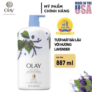Sữa tắm dưỡng thể olay fresh outlast hương lavender 887ml