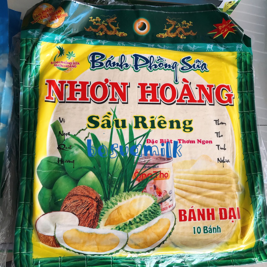 Bánh tráng sữa sầu riêng đại Nhơn Hoàng