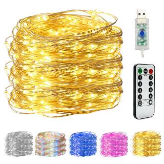 Dây đèn LED trang trí 5m/10m 50/100 bóng có điều khiển từ xa