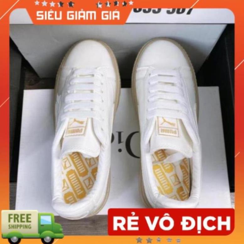 [ 10 ] Giày 𝗣𝘂𝗺𝗮 đế nâu da bóng tăng chiều cao êm chân dễ phối đồ giày thể thao 𝗣𝘂𝗺𝗮 đế nâu giày sneaker nữ | BigBuy360 - bigbuy360.vn