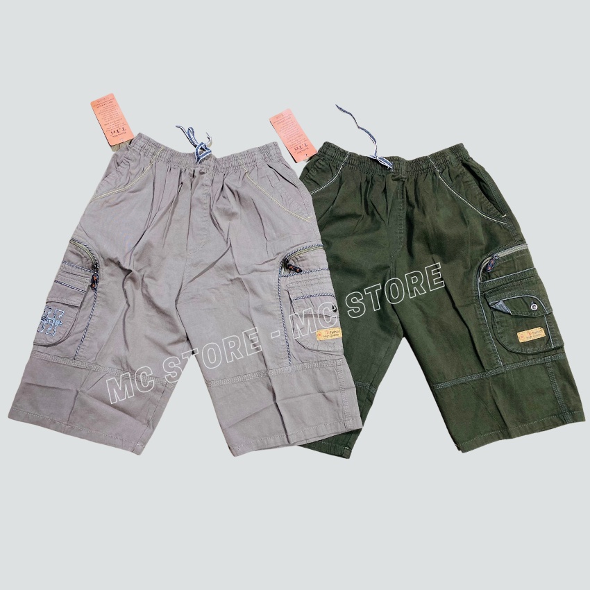 Quần Short Nam Lưng thun Kaki lụa Nhiều Túi Chất Vai dày đẹp Full Size 100kg(Nhiều Màu)