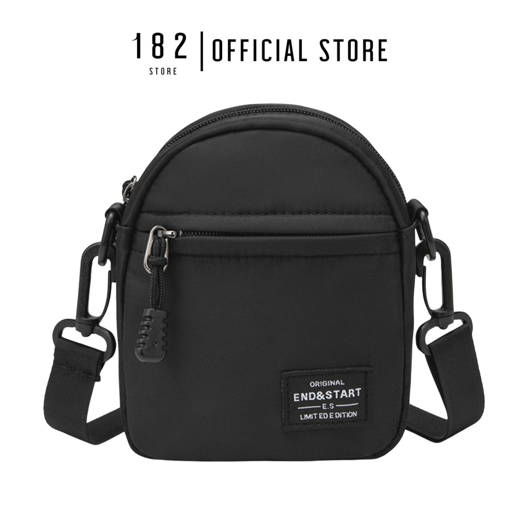 Túi Đeo Chéo Mini Unisex Nam Nữ Basic Messenger Mini Bag Nhỏ Gọn Tiện Dụng Đeo Vai Đi Chơi S001 Freeship - The Black Box