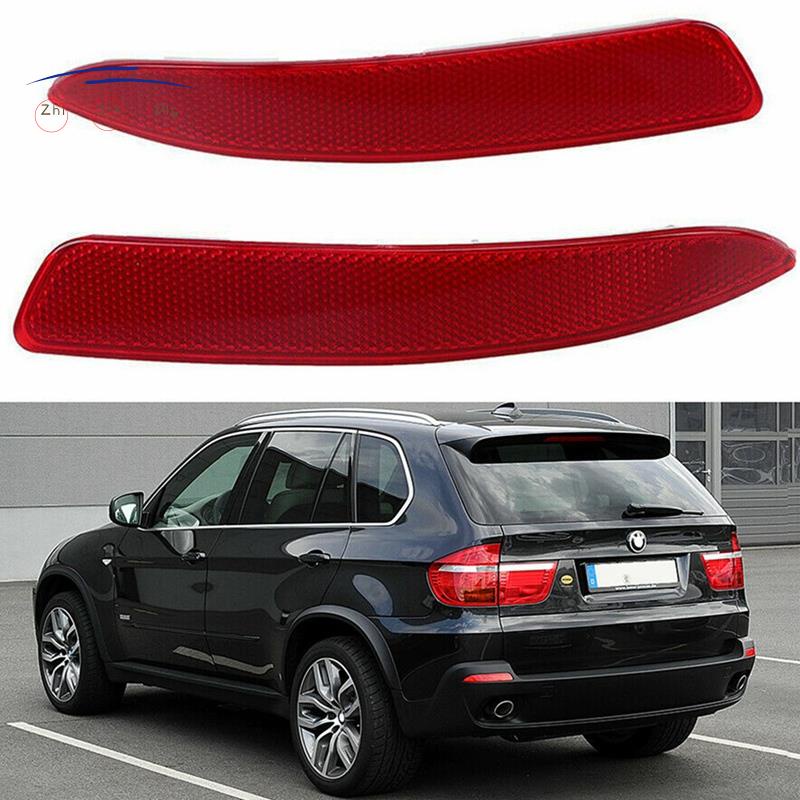 1 Cặp Miếng Dán Phản Quang Cho Cản Sau Xe Hơi BMW E70 X5 2007-2013 63217158949 63217158950