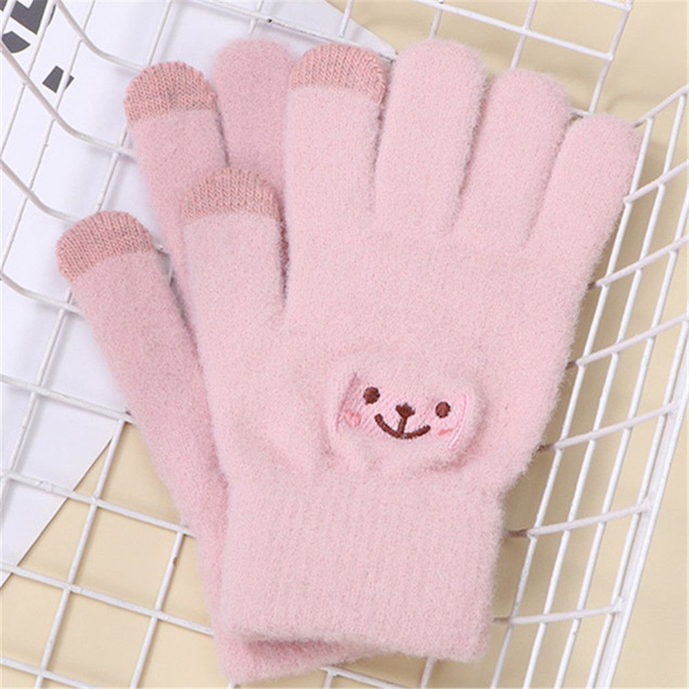 Găng Tay Dệt Kim In Hoạt Hình Thời Trang Mùa Đông Cho Nam Và Nữ