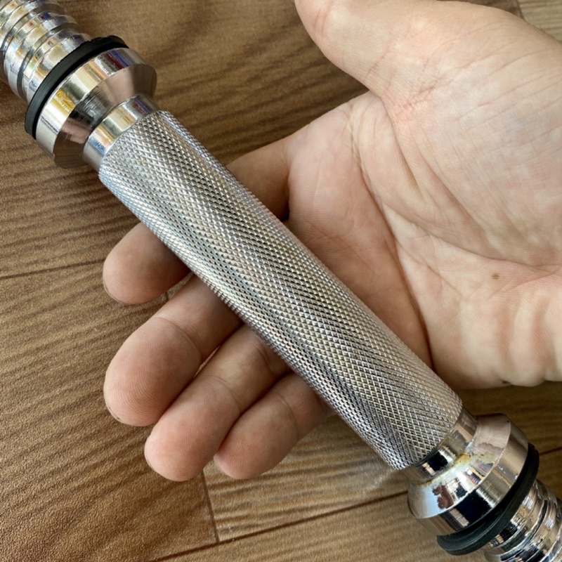 Đòn tạ tay xi inox đẹp xuất sắc - hình chụp tại shop ( 1 cái )