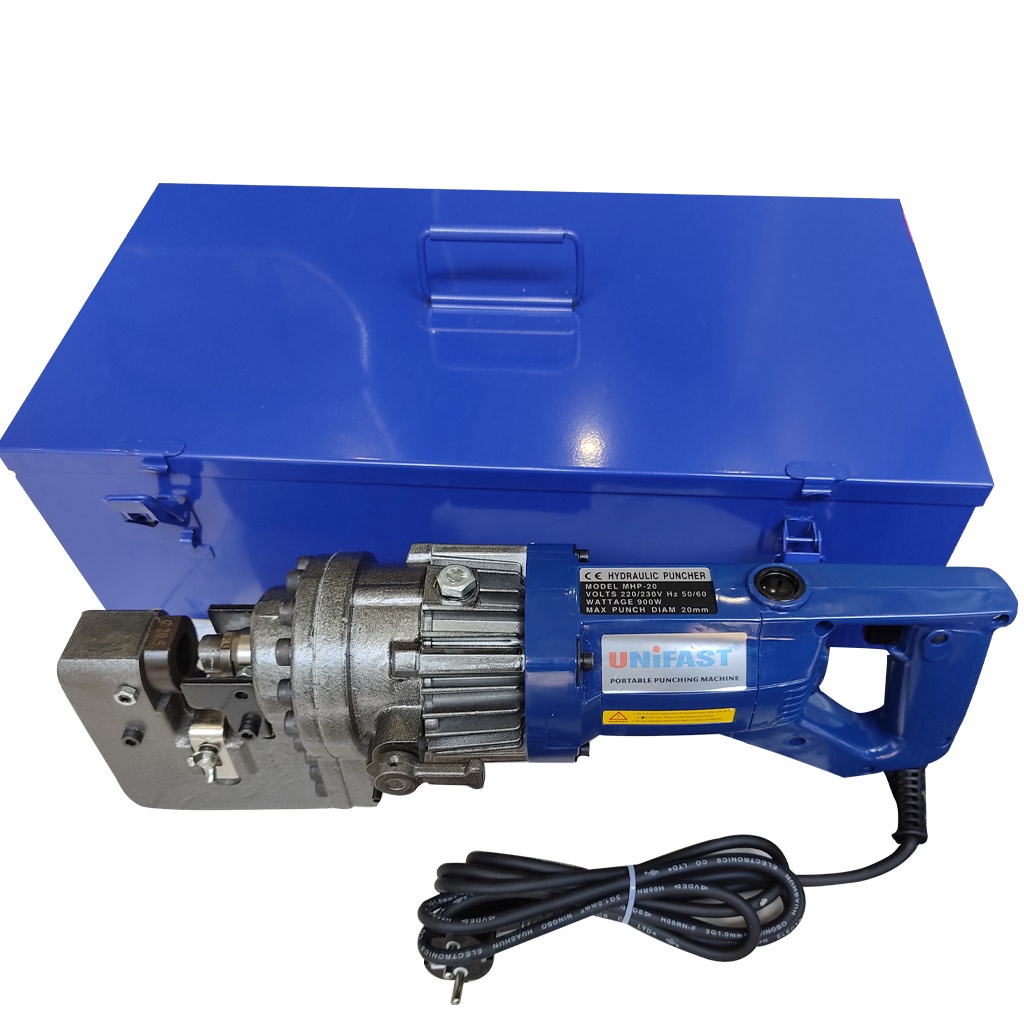 Máy Đột Lỗ Thủy Lực Cầm Tay Unifast MHP-20 Đục Sắt Thép Tấm Dày 6mm