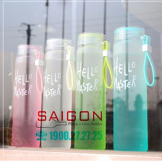 Bình Nước Thủy Tinh Hello Master 420ml