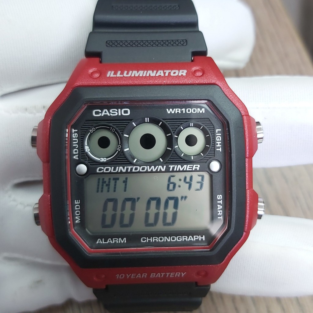 Đồng hồ điện tử Nam chính hãng Casio AE-1300WH-4A-Máy pin Quartz(tuổi thọ pin 10 năm)