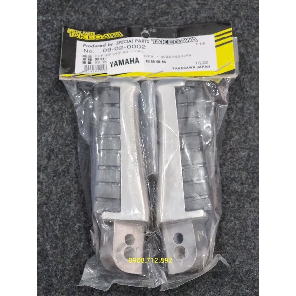 Bộ gác chân nhôm tem cánh chim gắn xe yamaha và honda