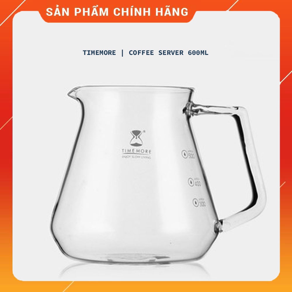 Bình Phục Vụ Cà Phê Thuỷ Tinh TIMEMORE 600ml