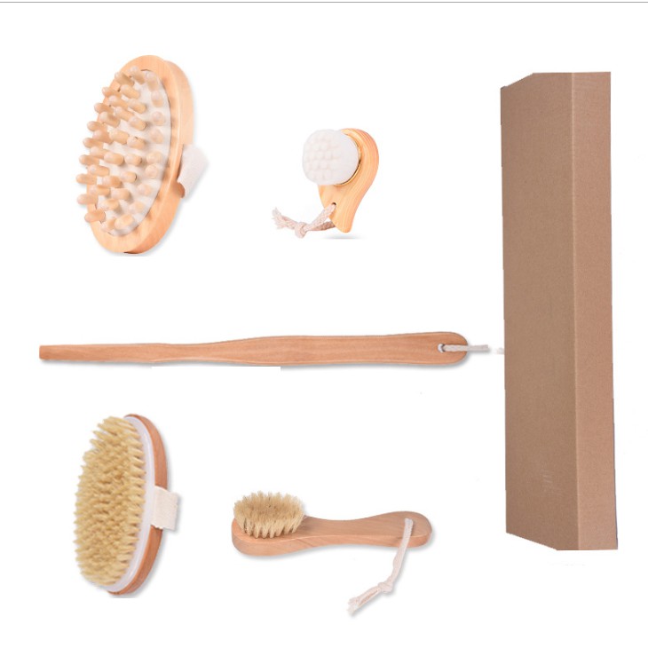 Sét 5 món bàn chải massage tẩy da chết tiện lợi XM23