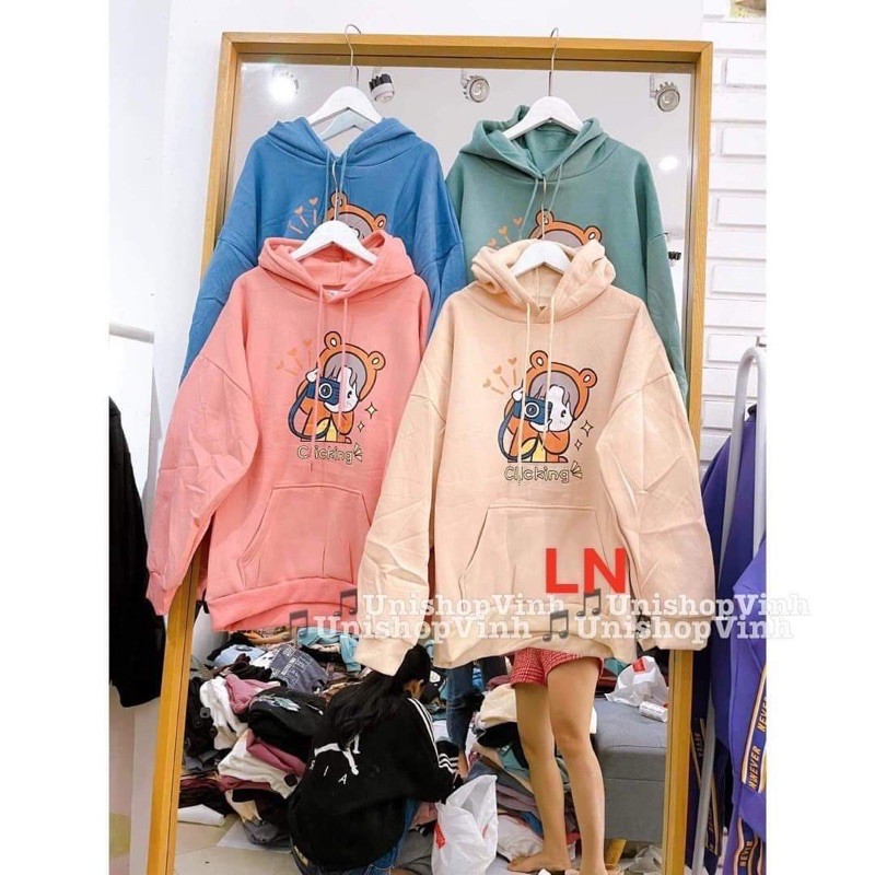 [SLC] [Free ship 50k] ❤️❤️❤️- Áo hoodie cô gái máy ảnh LN11 -Vải xịn