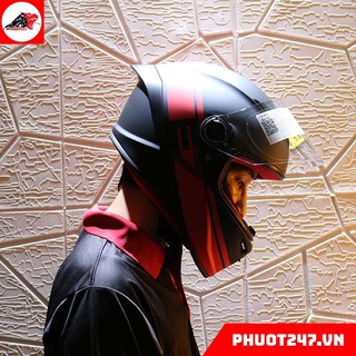 Mũ bảo hiểm fullface EGO E7 - Đen E7 ĐỎ
