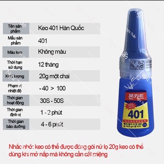 keo 401 gắn móng,đính đá