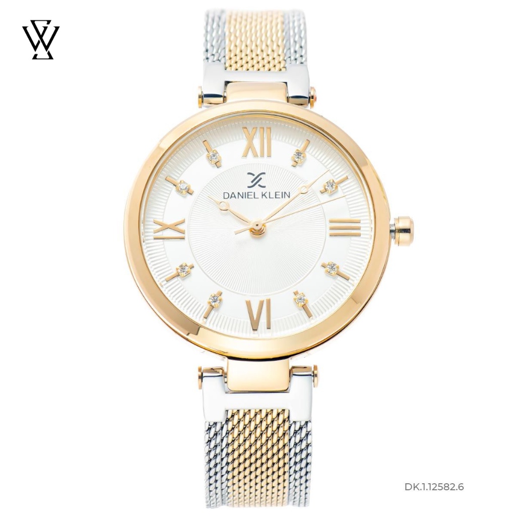 Đồng Hồ Quartz Nữ Daniel Klein WATCHSTORE DK.1.12582.6 Mặt Kính Khoáng 34mm, Dây Kim Loại, Vỏ Thép Không Gỉ
