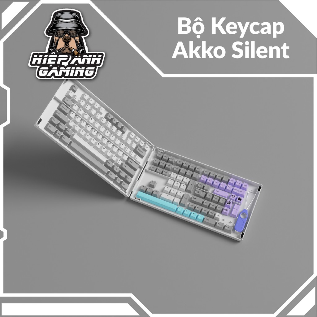 Bộ Keycap AKKO Silent - Cherry Profile dành cho bàn phím cơ