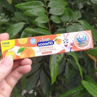 Kem đánh răng cho bé, Kem đánh răng Kodomo Thái Lan 3 vị trái cây cho bé 1 đến 9 tuổi