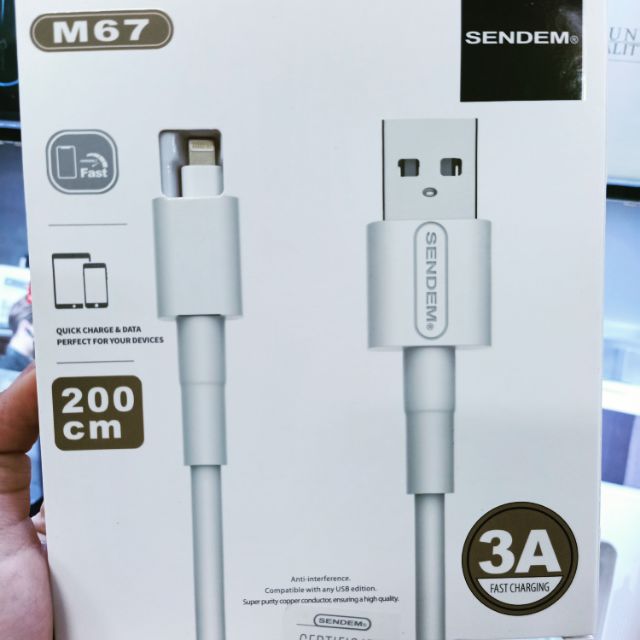 cáp sạc samsung iphone 2m M67