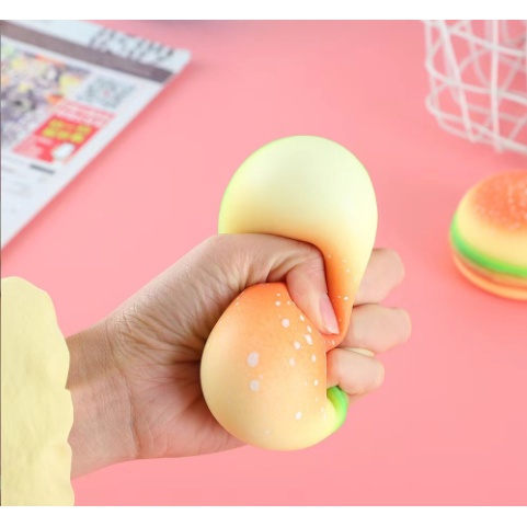 Bánh hamburger bóp DCB3 bóng lười đồ chơi trong phòng squishy toy