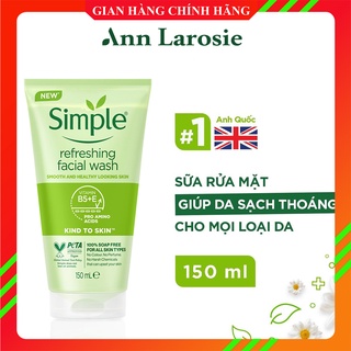 Sữa rửa mặt dạng Gel Simple Refreshing Facial Wash 150ml