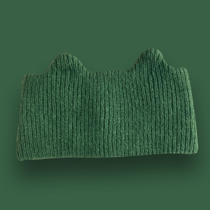 Băng Đô Dệt Kim Co Giãn Màu Trơn Hình Tai Mèo Dễ Thương Cho Bé Gái