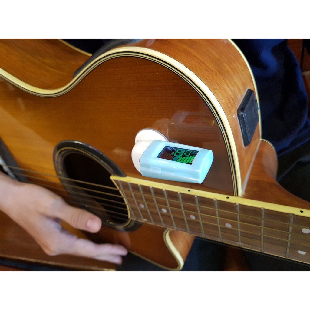 Máy chỉnh dây guitar tuner ST720 dạng miếng hút đặc biệt