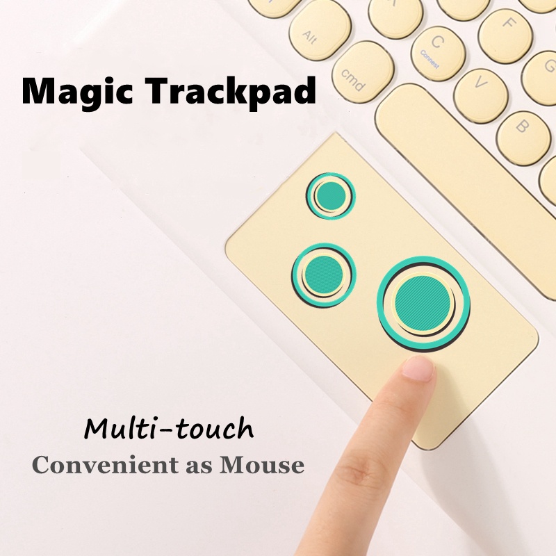 Ốp Máy Tính Bảng Có Bàn Phím Bluetooth Không Dây Cho iPad Touchpad 10.2 '' iPad 7th / 8th / 9th Gen 10.9 '' Air4 / Air5 2021 / 2020 Pro 11 ''