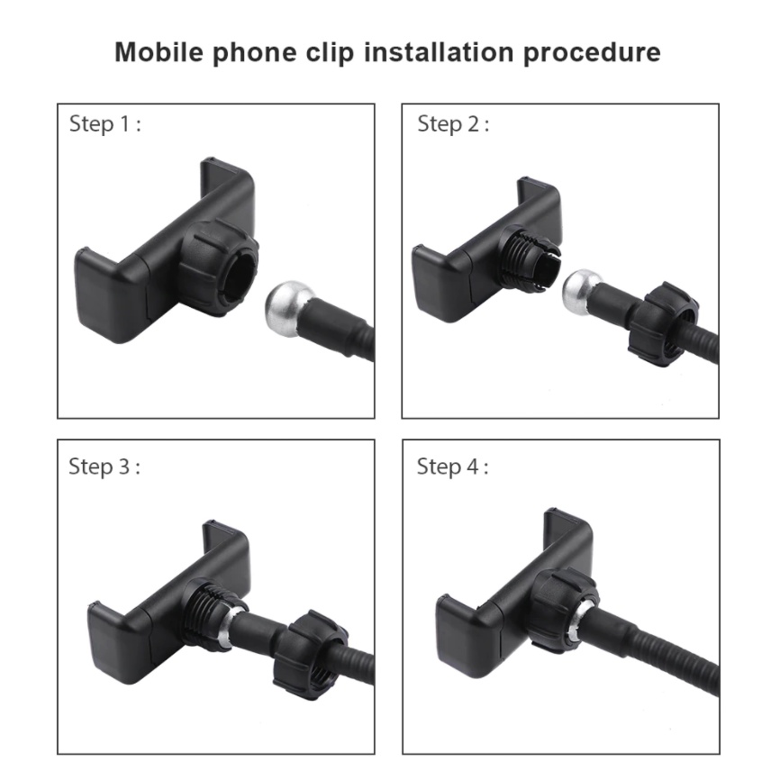 Đèn Led Livestream, Kiêm Kẹp Điện Thoại - Kẹp Bàn - Uốn Dẻo Đa Năng - 3 Màu Đèn - Chỉnh Sáng Tối