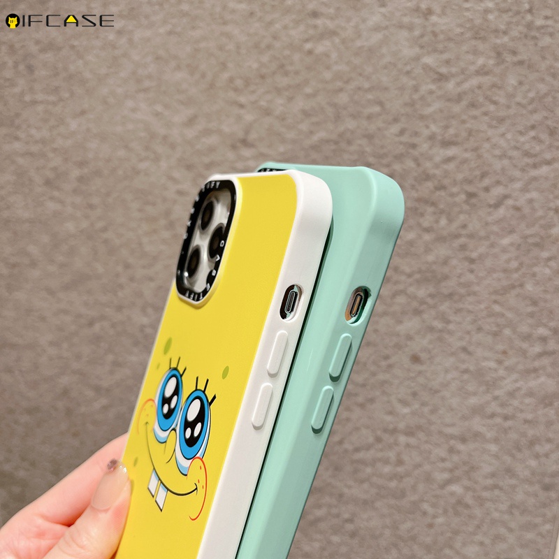 Ốp Điện Thoại Silicon Mềm In Hình SpongeBob Cho iPhone 13 12 11 Pro Max XS Max XR X 7 8 Plus