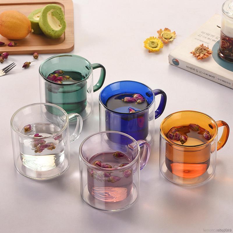Cốc Thủy Tinh Uống Nước Có Tay Cầm Phong Cách Vintage