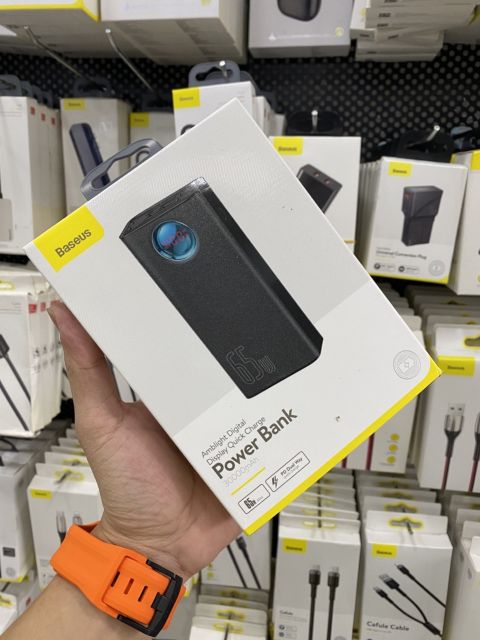 Sạc dự phòng 30.000 mAh Baseus 65W và 33W 5 cổng sạc cho macbook laptop