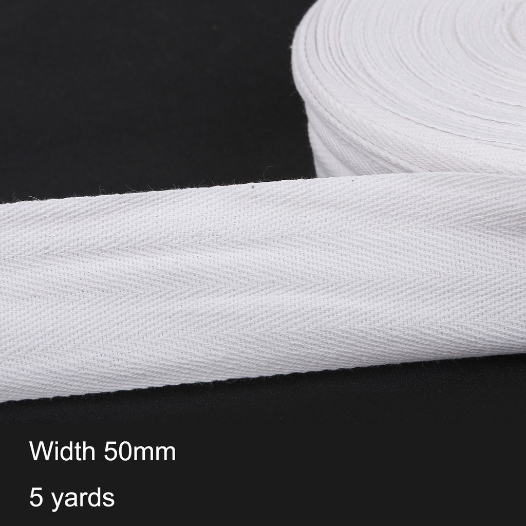 Cuộn ruy băng cotton 5yard rộng 1 / 1.5 / 2 / 2.5 / 3 / 3.5 / 4 / 5cm
