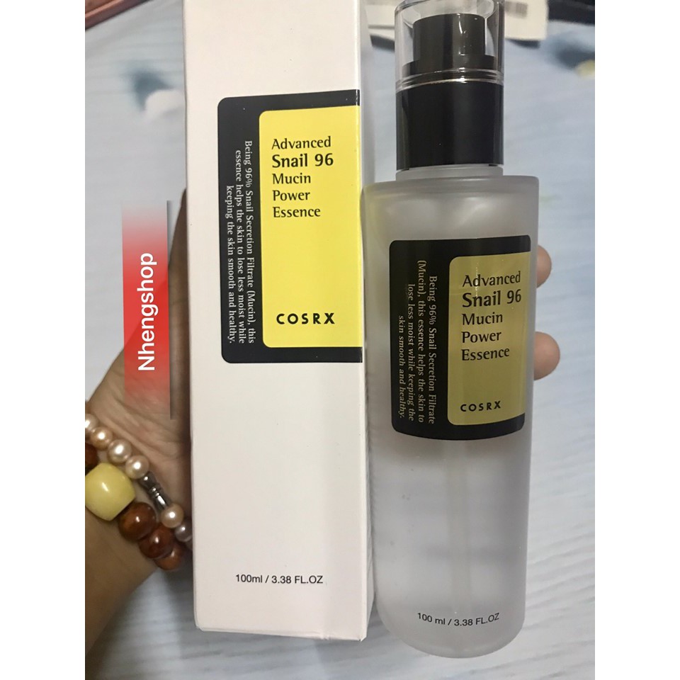 [Đủ bill][Fullsize 100ml] Tinh chất tái tạo và phục hồi da Advanced Snail 96 Mucin Power Essence Cosrx
