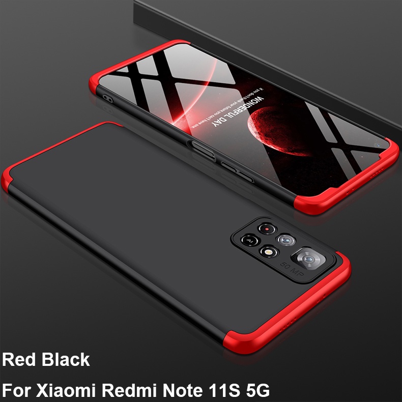 Ốp Điện Thoại Cứng Hai Lớp Bảo Vệ 360 Độ Cho Xiaomi Redmi Note 11S 5G