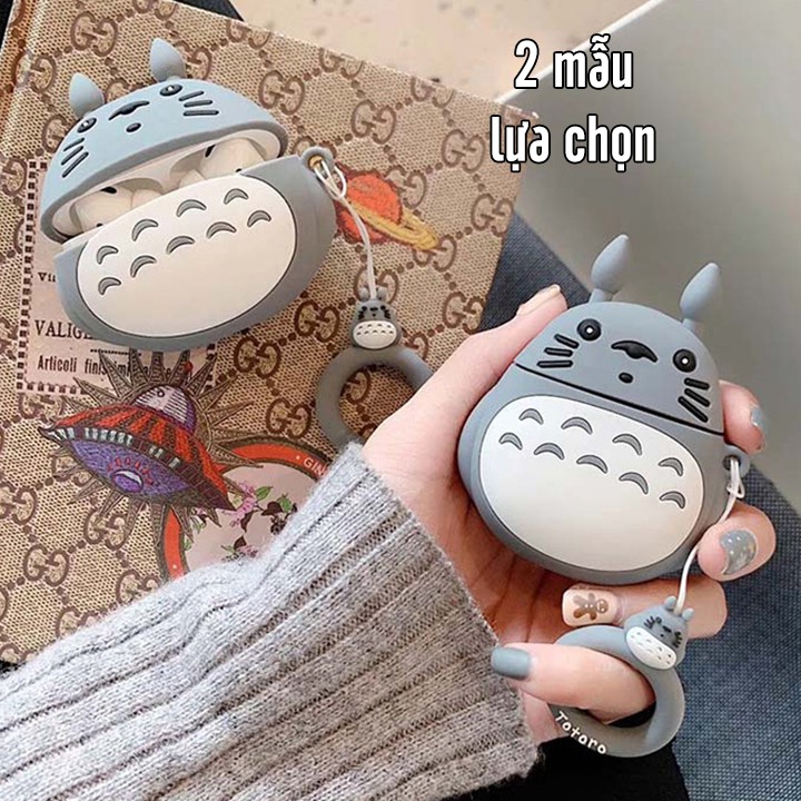 Vỏ silicon cho tai nghe Airpods 1 / 2, Airpods Pro hình TOTORO nhựa dẻo