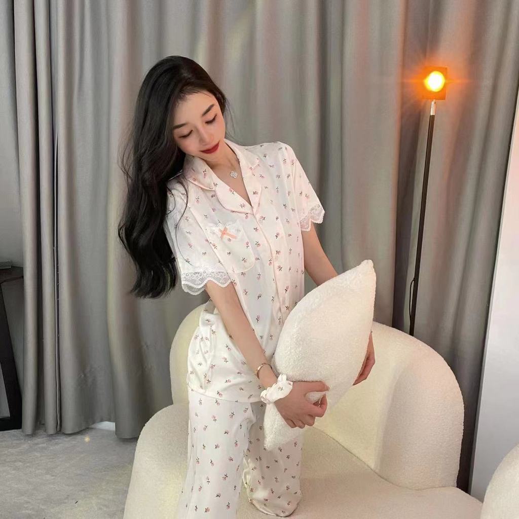 Bộ Đồ Ngủ Pijama 3 Món Thời Trang Mùa Hè Cho Nữ