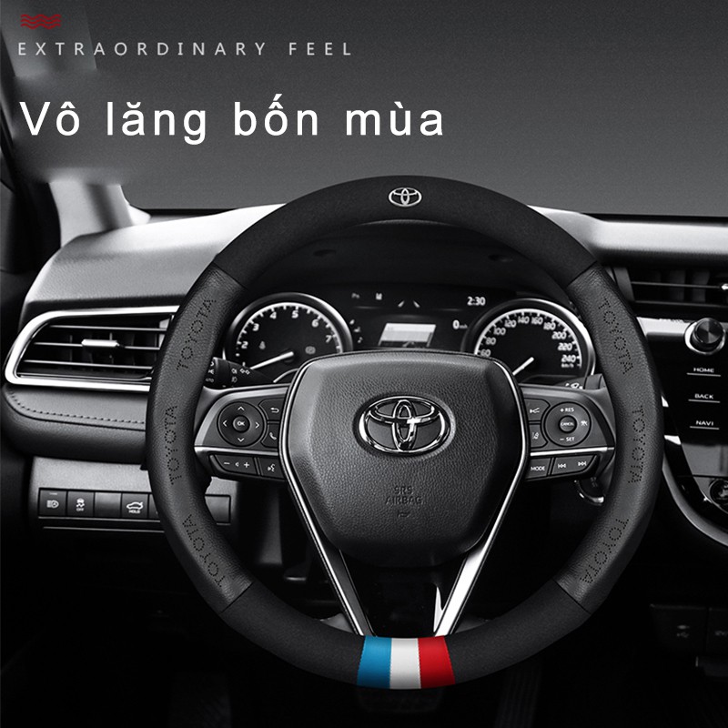 Vỏ bọc vô lăng cho xe Toyota Camry Vios Altis Avanza Vellfire Innova Hilux Corolla CHR Rush Avensis RAV4