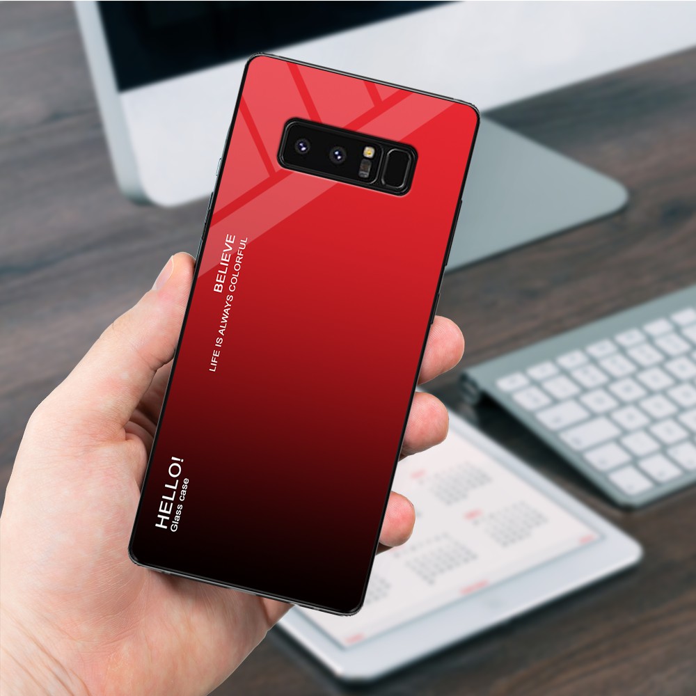 Ốp lưng kính cường lực Samsung Galaxy Note 8 - Gradient edition