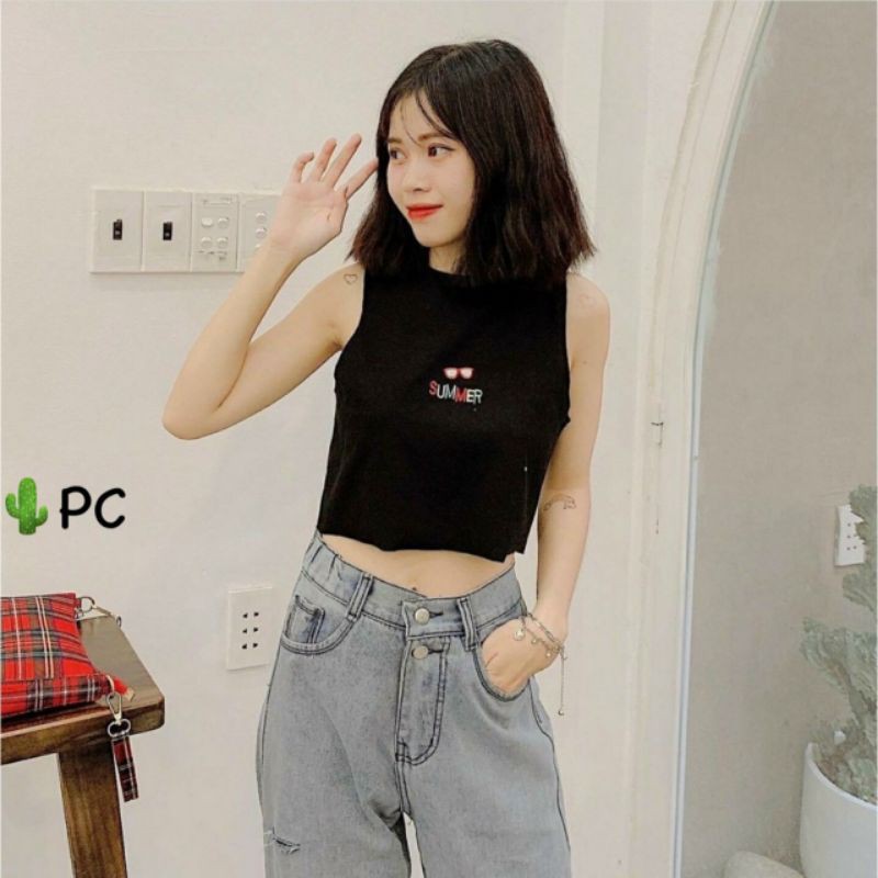 Áo croptop ba lỗ Summer | BigBuy360 - bigbuy360.vn