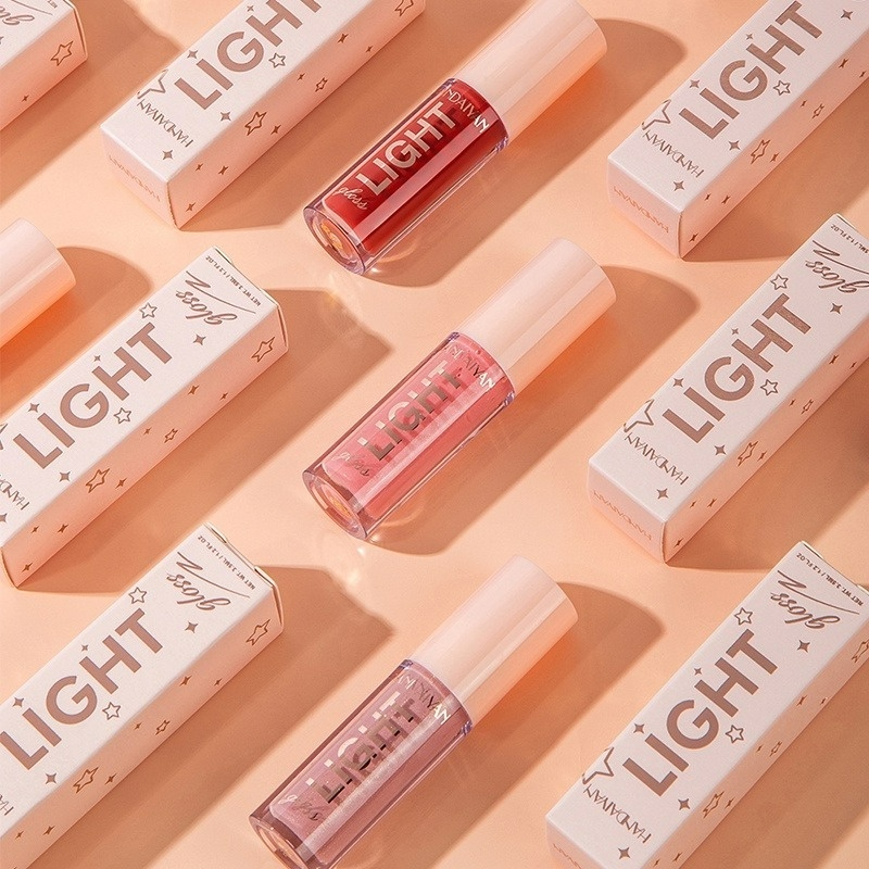 [Hàng mới về] Son bóng dưỡng ẩm dạng lỏng 12 màu tùy chọn ánh ngọc trai mềm mịn lâu trôi