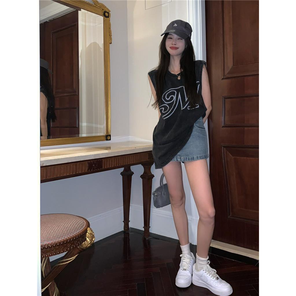 Áo Thun Sát Nách Dáng Rộng Phong Cách hip hop Thời Trang Cá Tính