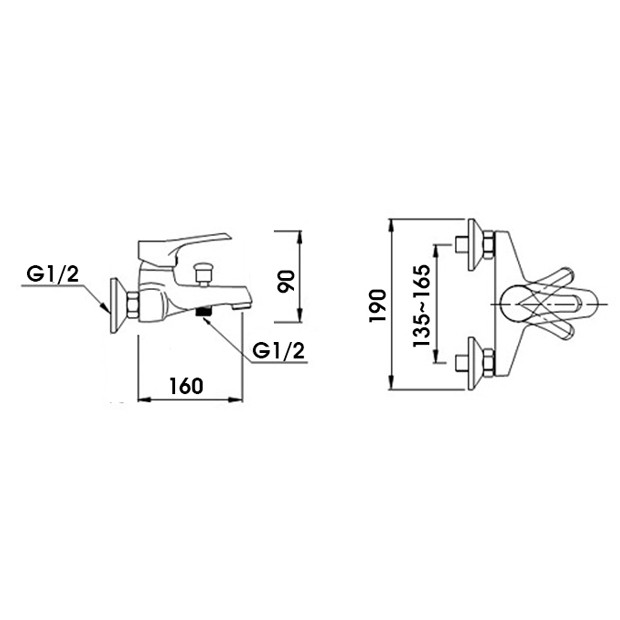 Cặp đôi sen tắm và vòi lavabo Zento CB033