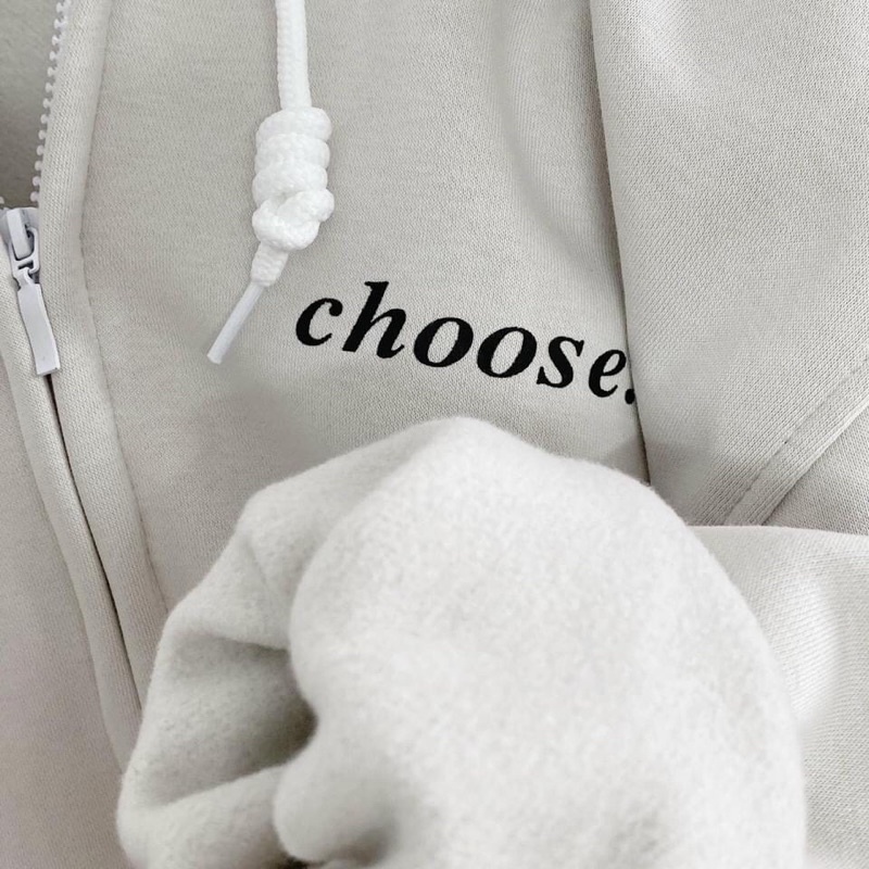 Áo Khoác Nỉ Lót Bông Dây Kéo CHOOSE form rộng ullzang Unisex [ video + ảnh thật ] 2t.clothes