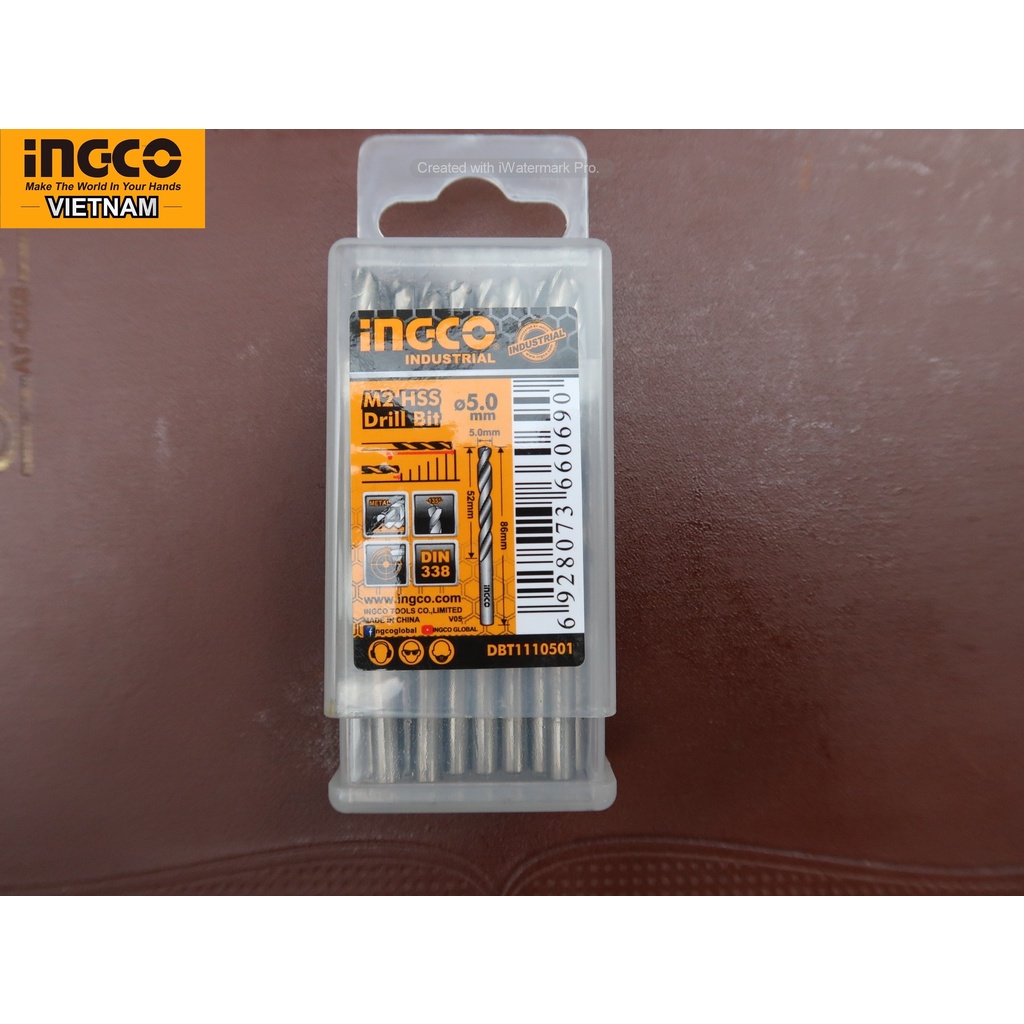 Bộ 20 mũi khoan inox 3.0mm INGCO DBT1110301