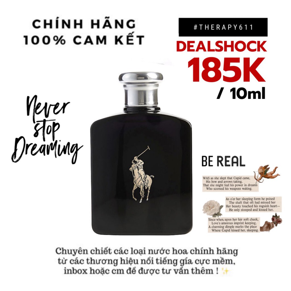 ➱Mẫu thử nước hoa Ralph Lauren Polo Black 5ml/10ml/20ml #MIEMIE.SHOP# | BigBuy360 - bigbuy360.vn