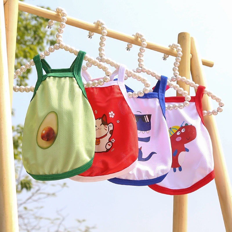Áo Cho Chó Mèo - Áo 2 Dây Hoạt Hình Quả Bơ Cute