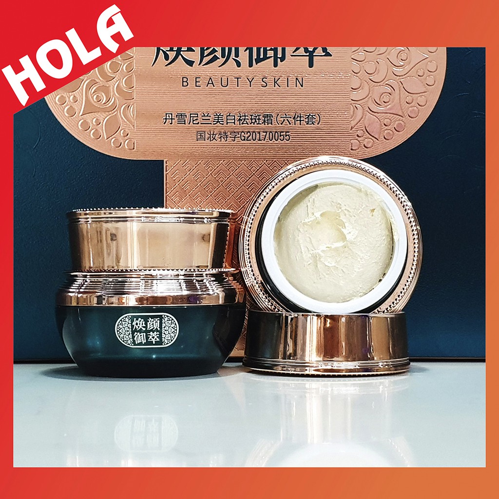 [CHÍNH HÃNG] Bộ mỹ phẩm Hoàng Cung Beauty Skin 6in1, dưỡng trắng, mờ nám tàn nhang và căng mịn da tự nhiên.